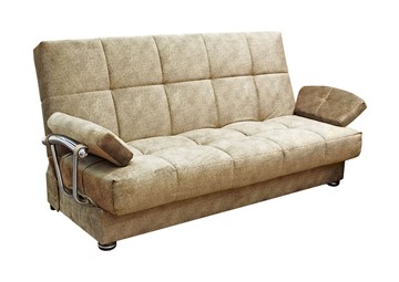 Прямой диван Милана 6 БД с хром. подлокотниками, Боннель в Красноярске