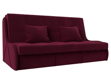 Прямой диван Риттэр 160, Бордовый (Микровельвет) в Норильске