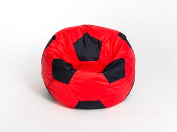 Кресло-мешок Мяч большой, красно-черный в Норильске