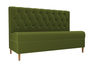 Прямой кухонный диван Бремен, Зеленый (микровельвет) в Норильске
