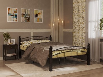 Кровать спальная Гарда 15, 160х200, черная в Норильске