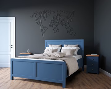 Кровать в спальню Jules Verne, (JV16ETGB), синий в Норильске