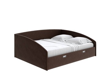 Кровать спальная Bono 160х200, Рогожка (Levis 37 Шоколад) в Норильске