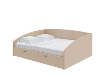 Спальная кровать Bono 160х200, Рогожка (Savana Camel) в Норильске