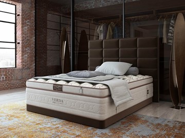 Кровать Chocolate Compact/Basement 180х200, Микровелюр (Manhattan Лесной каштан) в Норильске