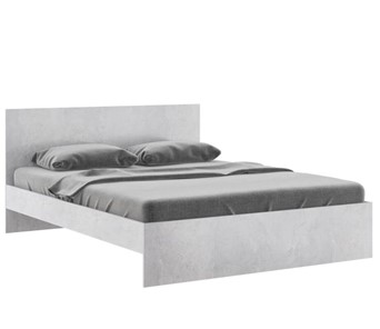 Кровать двуспальная Осло М14 с настилами Лайт (Цемент светлый) в Норильске