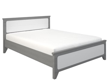 Кровать двуспальная Боринское Соня 1400, Серый/Белый в Норильске