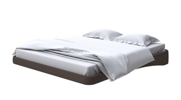 Парящая кровать 160х200, Рогожка (Savana Chocolate) в Норильске