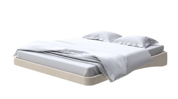 Парящая кровать 160х200, Велюр (Ultra Песочный) в Норильске