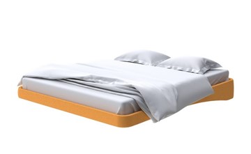 Кровать парящая 180х200, Велюр (Scandi Cotton 18 Шафран) в Норильске