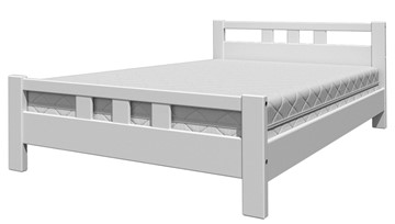 Спальная кровать Вероника-2 (Белый Античный) 140х200 в Норильске