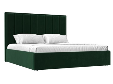 Двуспальная кровать с механизмом Афродита 160, Зеленый (Велюр) в Красноярске