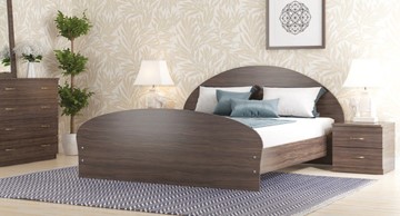 Кровать двуспальная СВ-Стиль Валенсия, 160х200 с основанием, венге в Норильске