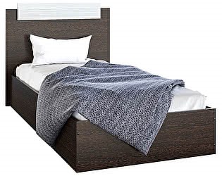 Спальная кровать Эра Эко 120 ЛДСП, Венге/Сосна в Норильске