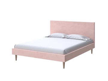 Полутороспальная кровать Claro 140х200, Велюр (Ultra Розовый мусс) в Норильске