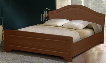 Кровать 1.5-спальная Ивушка-5 2000х1200 с высоким изножьем, цвет Итальянский орех в Красноярске
