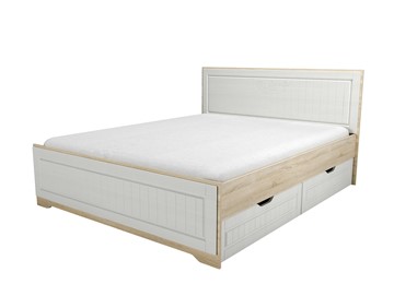 Двуспальная кровать с ящиками НМ 040.34 Оливия Дуб Сонома в Норильске