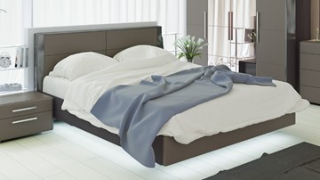 Кровать 2-х спальная Наоми 1600, цвет Фон серый, Джут СМ-208.01.01 в Красноярске