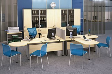 Мебель для персонала Boston для 2 сотрудников по работе с клиентами в Красноярске