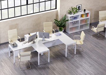 Набор мебели в офис Metal System Style (Белый/Белый) в Норильске