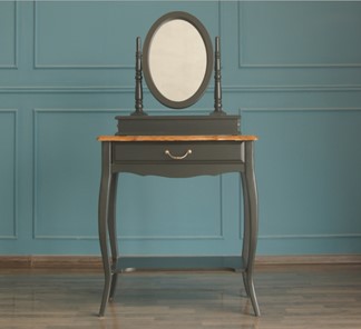Столик туалетный Leontina с зеркалом (ST9321BLK) Черный в Норильске
