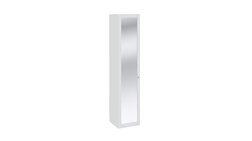 Шкаф для белья Ривьера с зеркалом СМ 241.21.001 (Белый) в Норильске