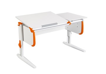 Растущий стол Дэми 1/75-40 (СУТ.25) белый/белый/Оранжевый в Красноярске