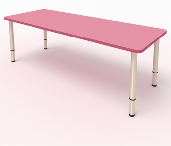 Детский стол 2-местный  (по одну сторону столешн.) СДО-2 (0-3) розовый (МДФ) в Норильске