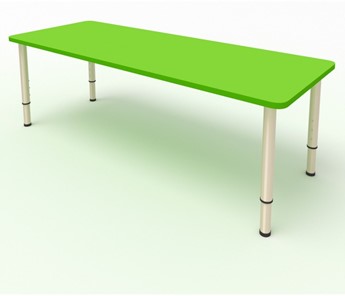 Стол для детей 2-местный  (по одну сторону столешн.) СДО-2 (0-3) зеленый в Норильске