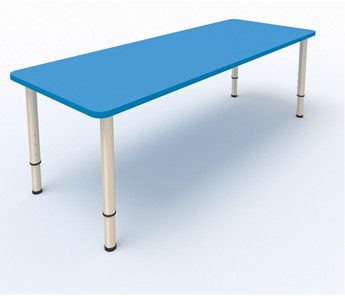 Детский стол 2-местный  (по одну сторону столешн.) СДО-3 (0-3) синий (МДФ) в Норильске