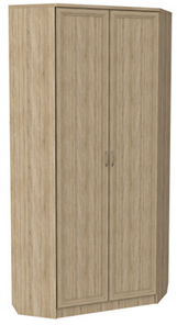 Шкаф распашной 401 угловой со штангой, цвет Дуб Сонома в Норильске