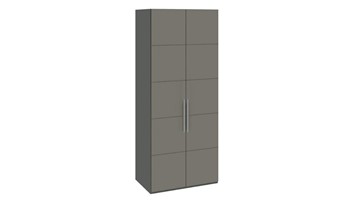 Шкаф распашной Наоми с 2-мя дверями, цвет Фон серый, Джут  СМ-208.07.03 в Норильске