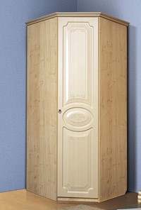 Распашной шкаф угловой Ивушка-5, цвет Дуб беленый в Норильске