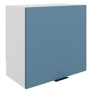 Шкаф настенный Стоун L600 Н566 (1 дв. гл.) (белый/изумруд софттач) в Норильске