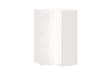 Шкаф кухонный угловой высокий Шервуд, ЛД 281.570.000.170, белый/белый глянец в Норильске