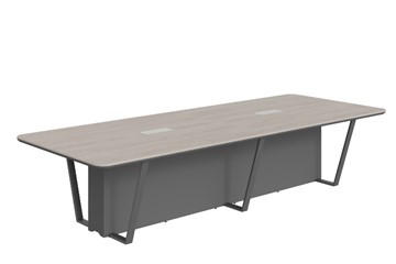 Стол для заседаний LINE Дуб-серый-антрацит СФ-571734.1 (3460х1340х754) в Норильске