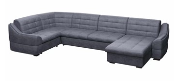 Большой диван с оттоманкой и креслом Антарес 1 ПДУ New в Норильске