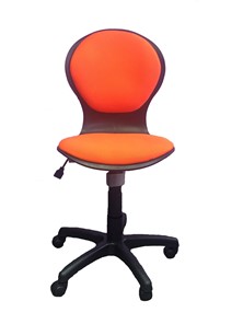 Детское вращающееся кресло LB-C 03, цвет оранжевый в Красноярске