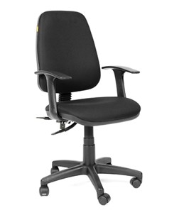 Офисное кресло CHAIRMAN 661 Ткань стандарт 15-21 черная в Красноярске