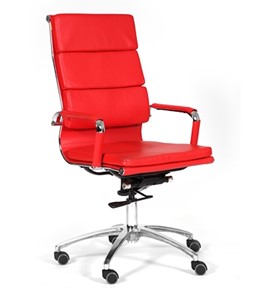 Кресло CHAIRMAN 750 экокожа красная в Норильске