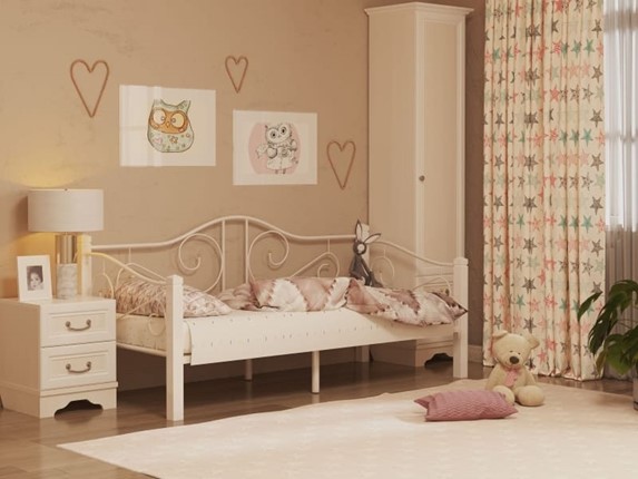 Кровать для детей Гарда 7, 90х200, белая в Красноярске - изображение