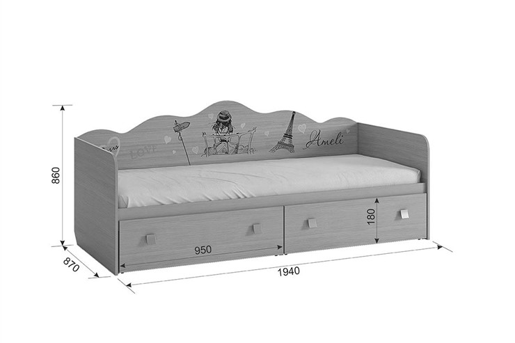 Детская кровать-софа Амели в Норильске - изображение 2