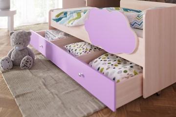 Детская двухэтажная кровать Соник 1.6 с ящиком, Ясень Шимо в Норильске - предосмотр 1
