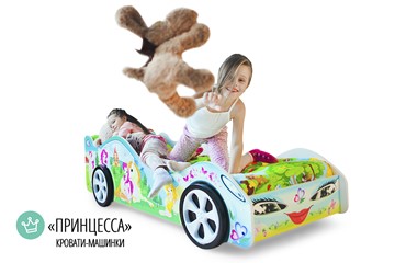 Детская кровать-машина Принцесса в Красноярске - предосмотр 3