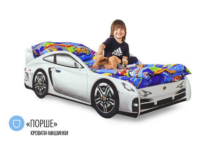 Кровать-машина детская Porsche в Норильске - изображение 1