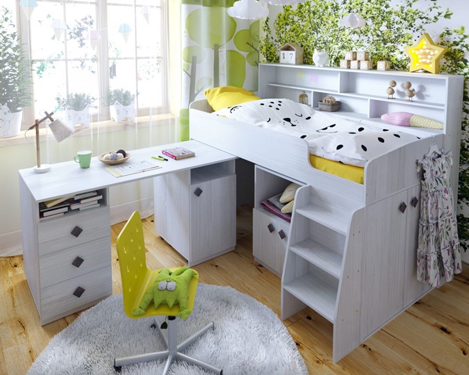 Детская кровать-чердак Малыш-5, цвет Винтерберг в Норильске - изображение 7