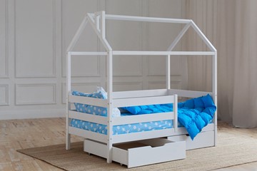 Кровать детская Домик с ящиками, цвет белый в Норильске - предосмотр 2