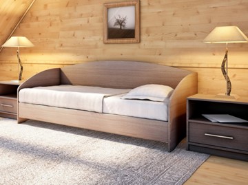 Подростковая кровать Этюд Софа, 90х190, ясень шимо темный в Норильске
