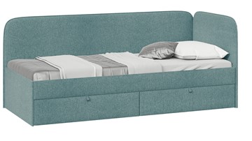 Подростковая кровать Молли тип 1 (80), Микровелюр Scandi Indigo 11 в Красноярске