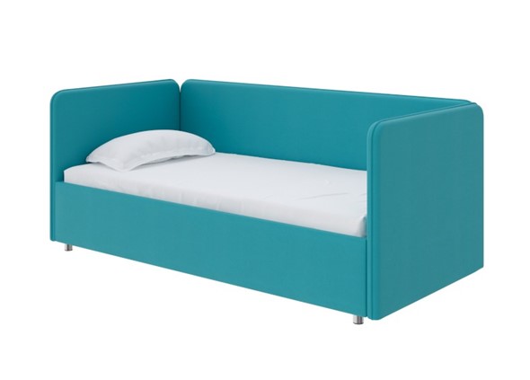 Кровать детская с подъемным механизмом Siesta, 90х190, велюр Forest 562 ...